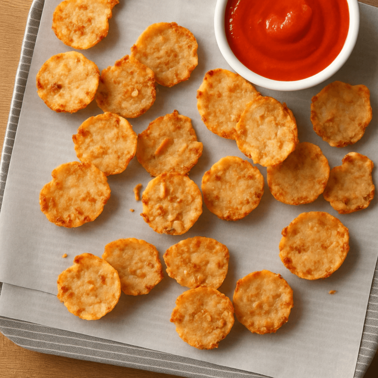 Parmesan Pretzel Crisps on a Baking Sheet